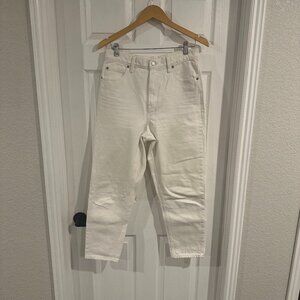 GAP Denim Mom Jean White Tapered Ankle Women's Size 8/29 | Casual Spring Summer